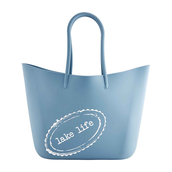 Lake life silicone tote