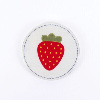 Strawberry coasters