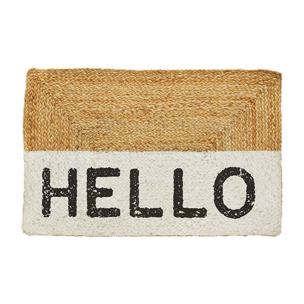 Hello door mat