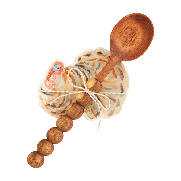 Turkey Spoon Rest and Spoon