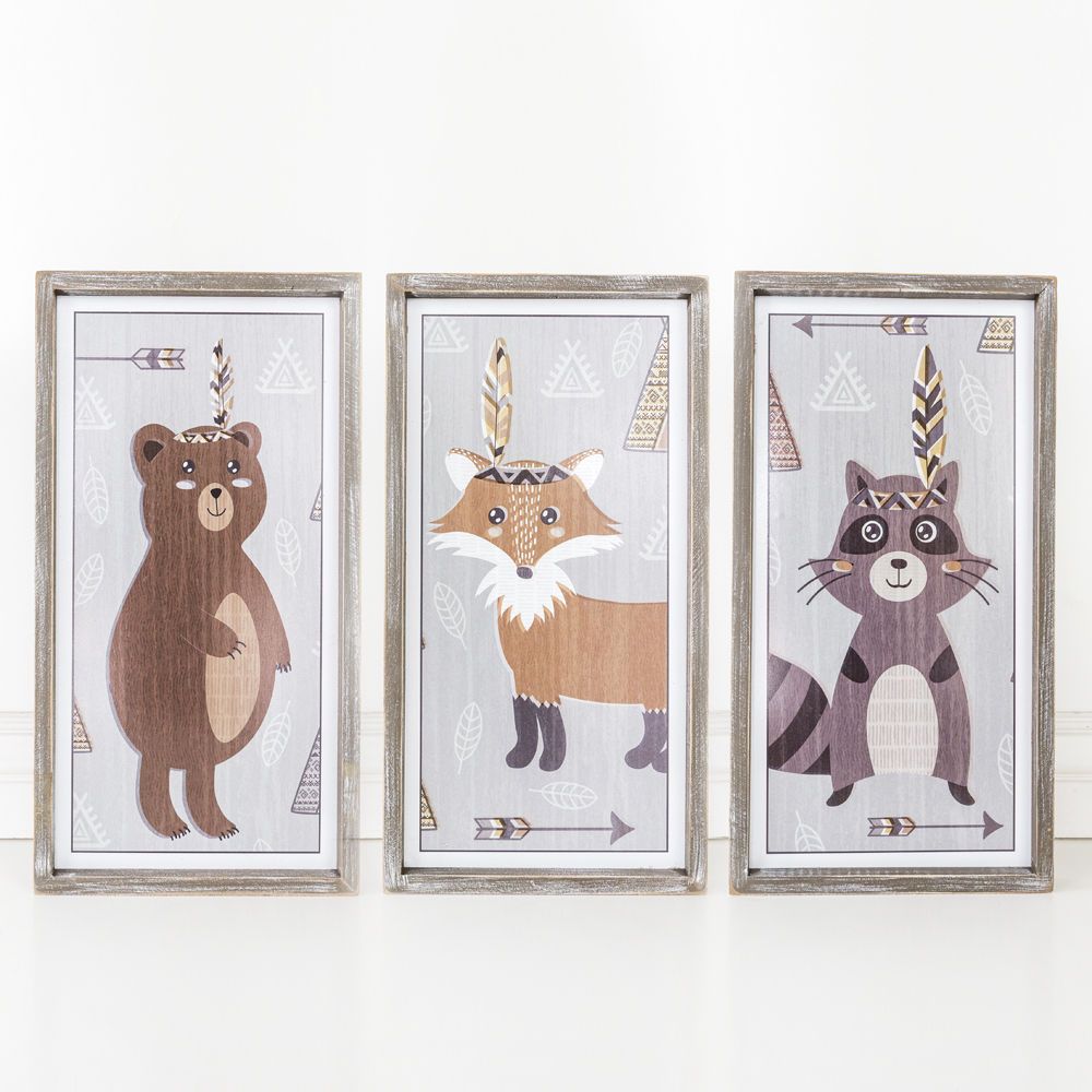 Baby Frames - Fox Raccon Bear