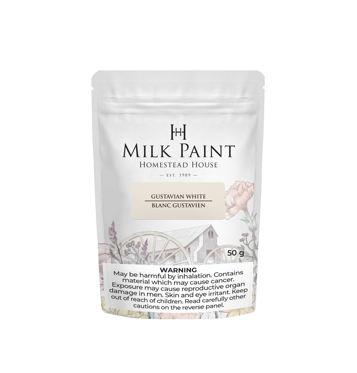 Homestead House Milk Paint Gustavian White, Size: 50g