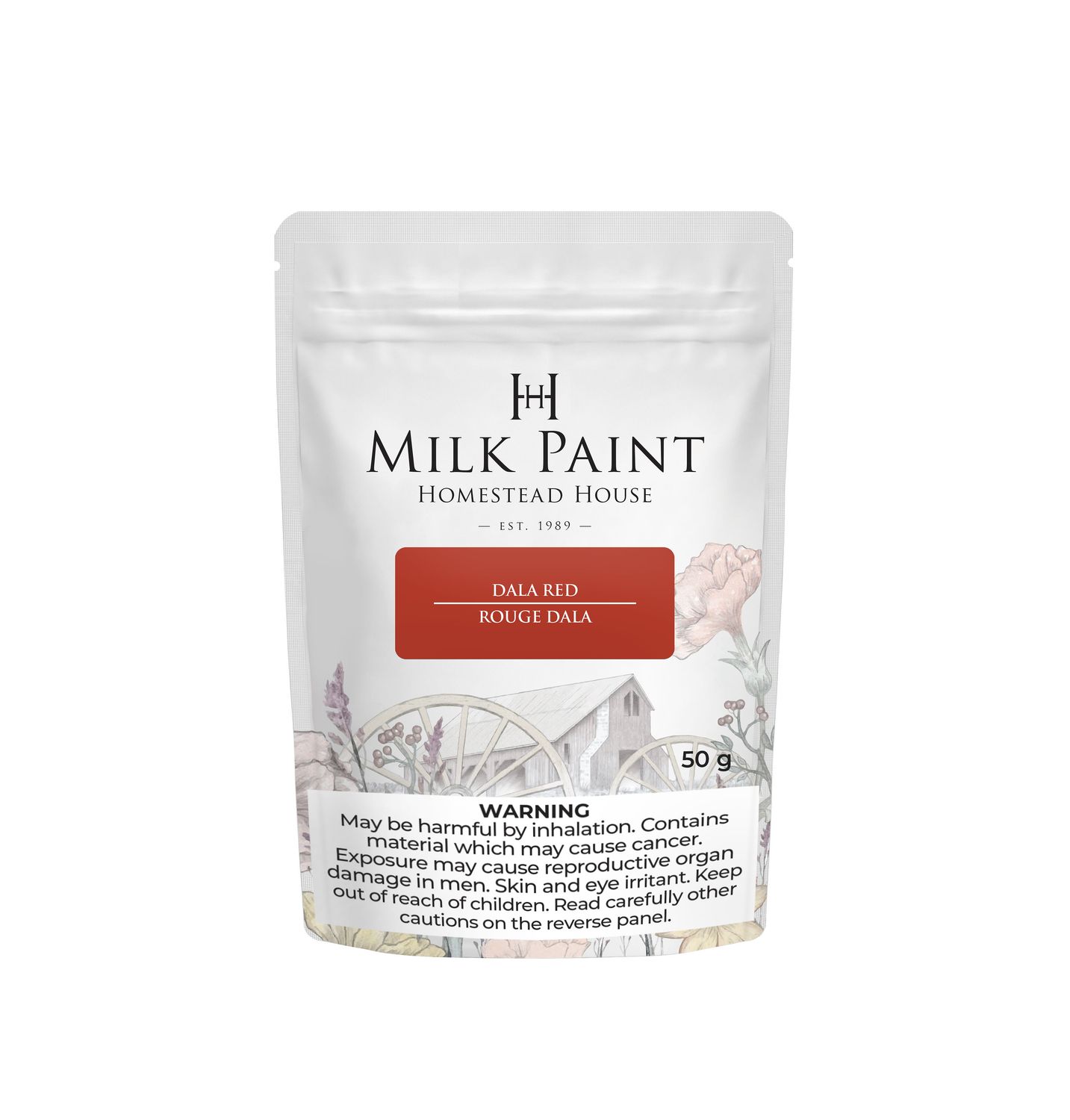 Homestead House Milk Paint Dala Red, Size: 50g