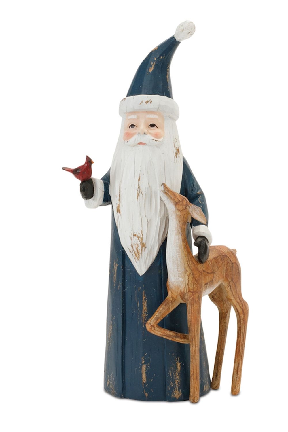Santa with Deer 12”H Resin Santa with Deer 12”H Resin