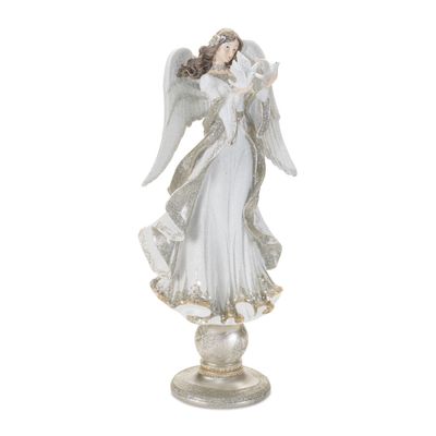 Angel w/Dove 20”H Resin