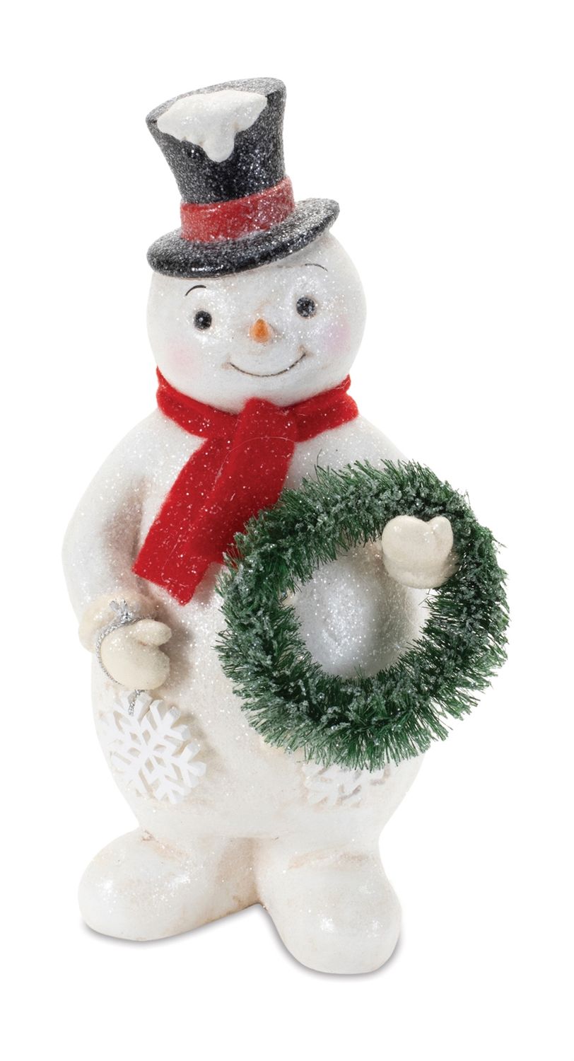 Snowman with Wreath