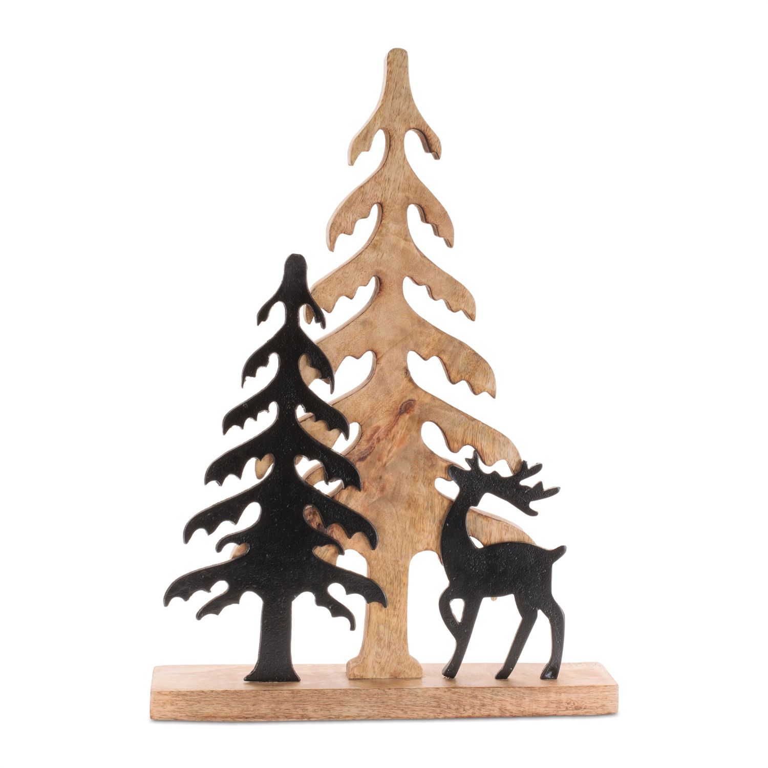 Woodland Trees &amp; Deer Tabletop Decor Small