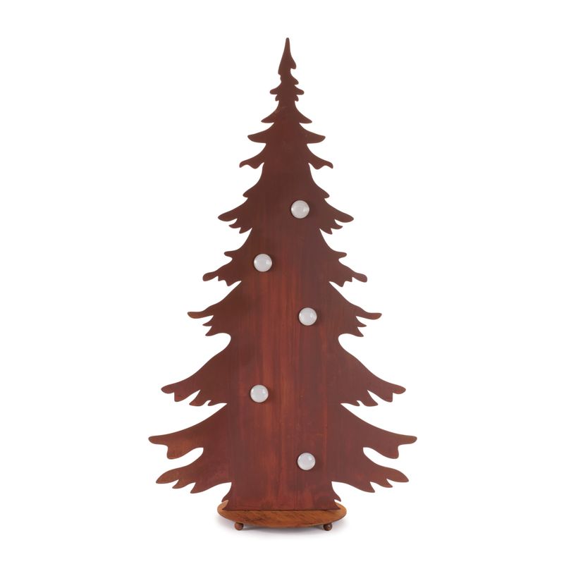 Rustic Iron Tree w/ 5 Magnets 40 inches tall