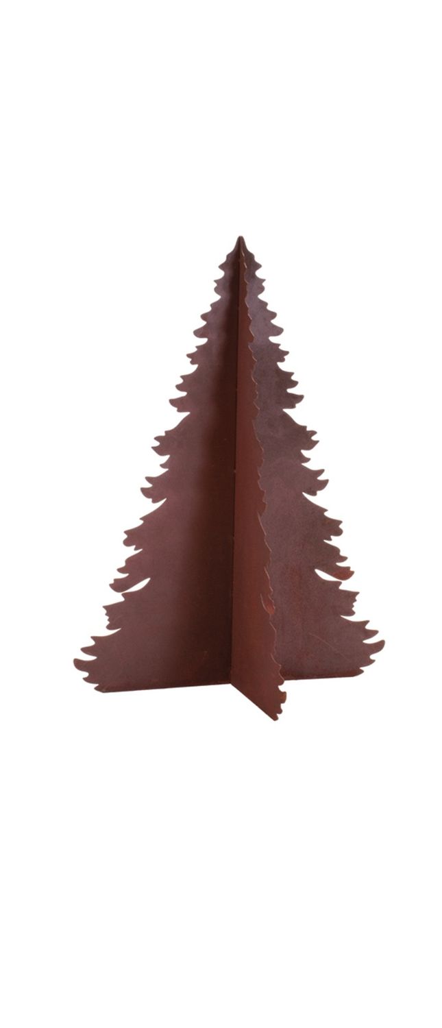 Rustic Metal Standing Tree Decor 12.5 inches Tall