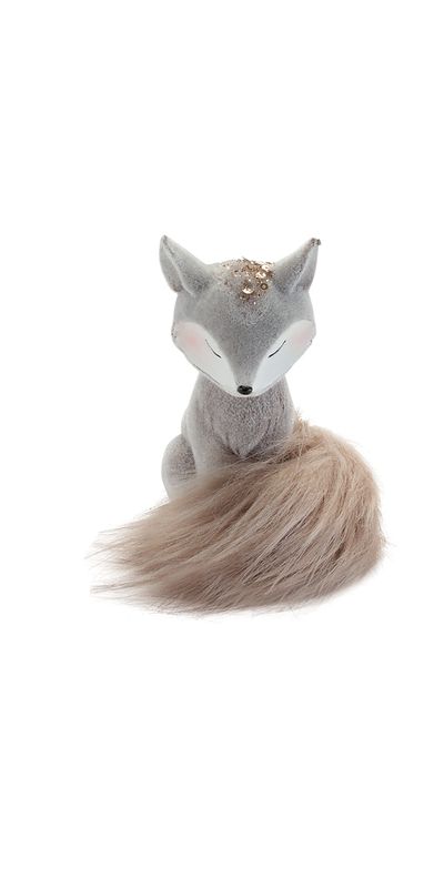 Standing Fox Tabletop Decor Looking Down
