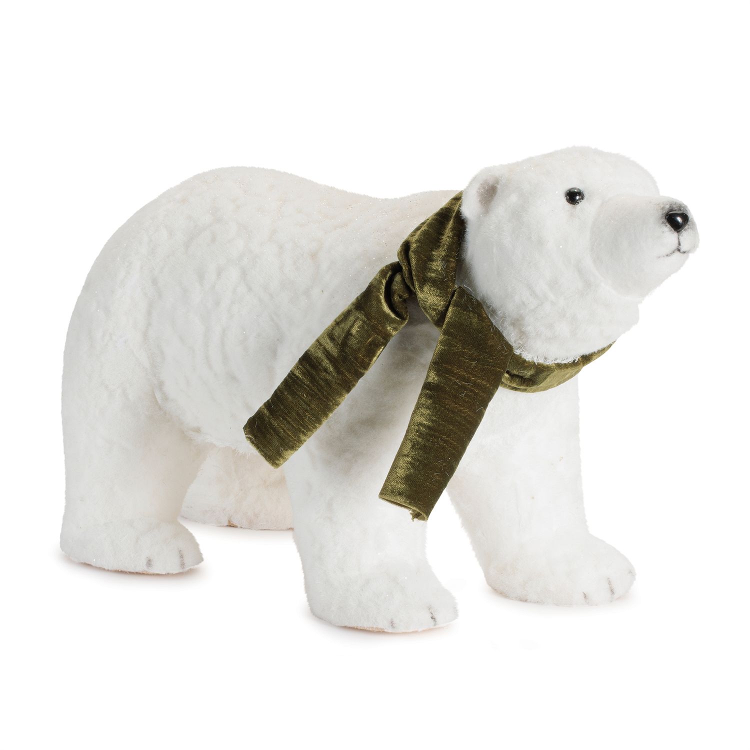 Polar Bear with Velvet Scarf
