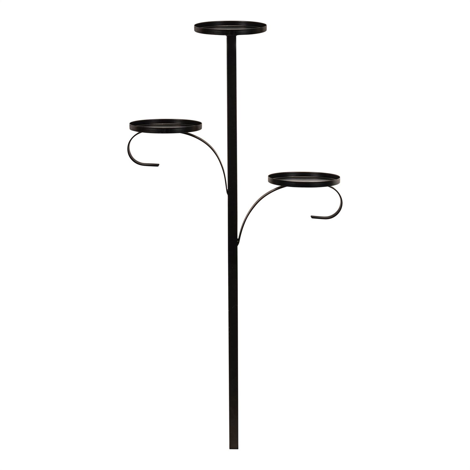 Triple Tree Topper 36”H Iron Black