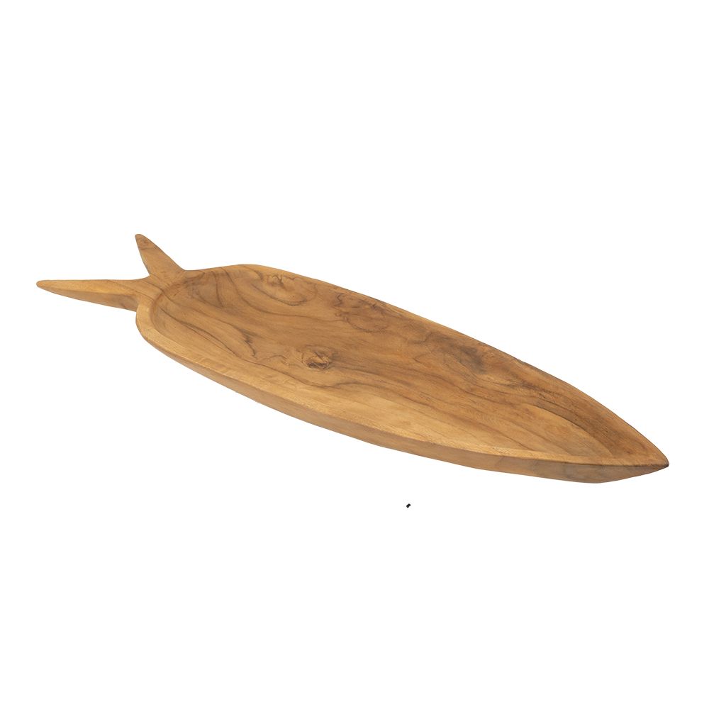Teak Wood Carrot Decorative Tray