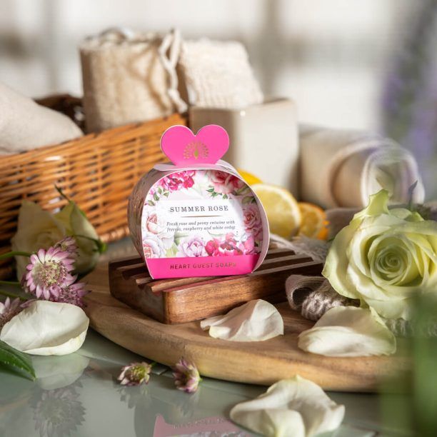 Heritage Summer Rose 3x20g Guest Soap Bar