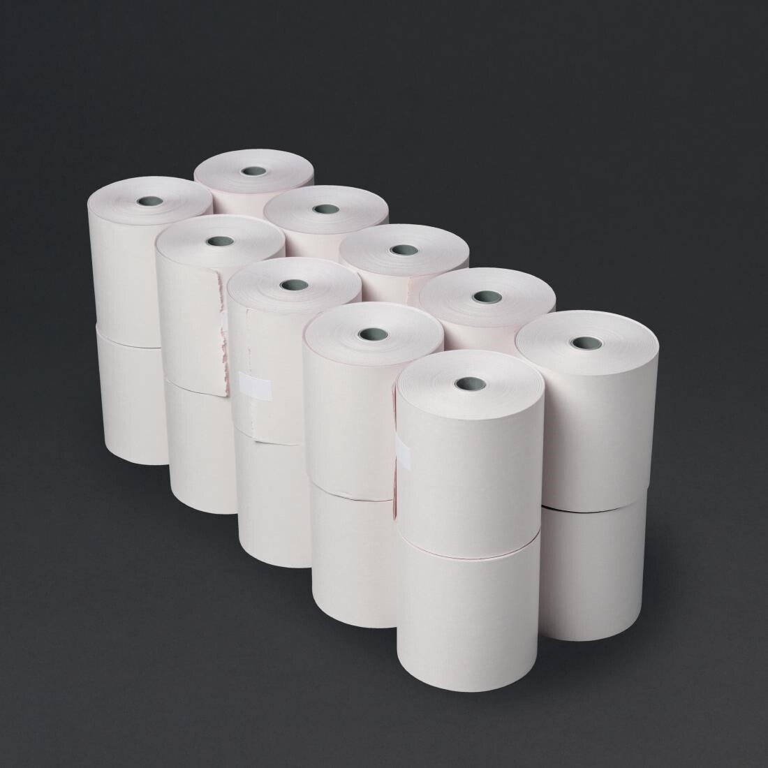 Olympia Oasis Non-Thermal 2ply White and Pink Till Roll 76 x 71mm (Pack of 20)
