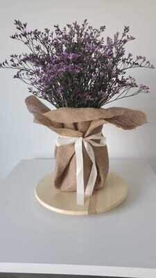 Limonium in Glass vase