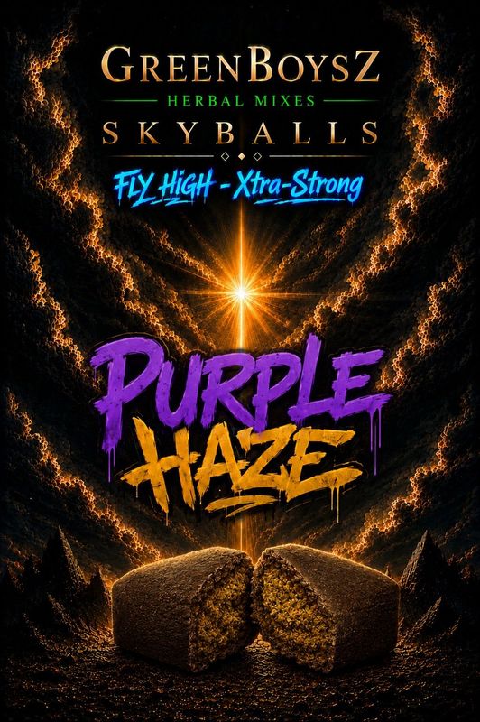 ​​PURPLE HAZE GREENBOYZ HERBAL SKYBALL HASH PREMIUM & STRONG 10gr