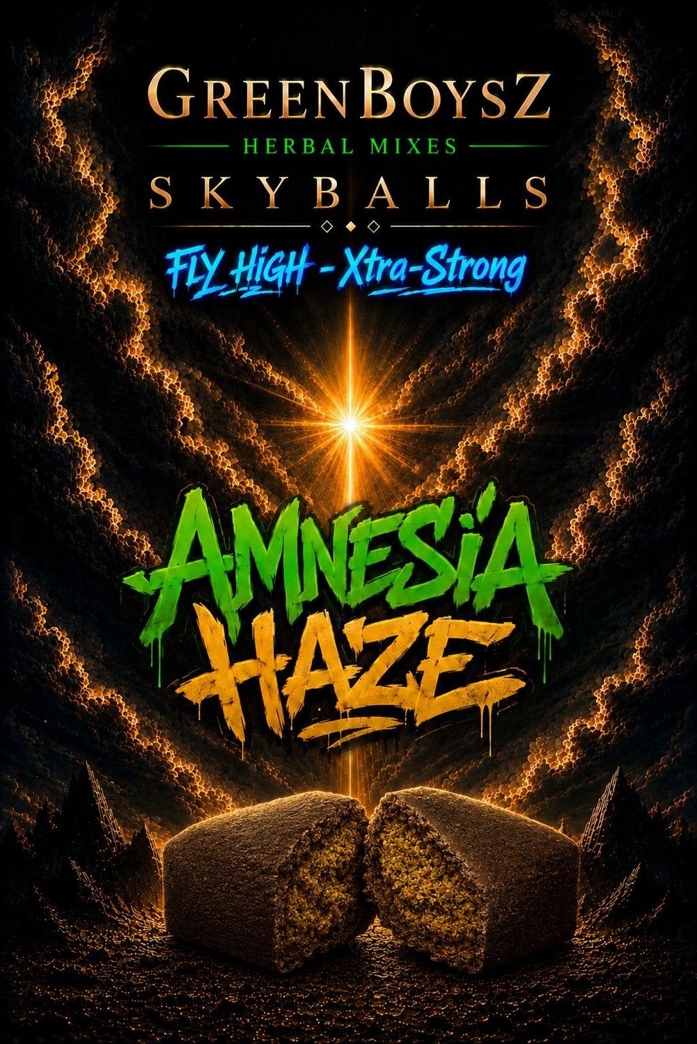 AMNESIA GREENBOYZ HERBAL SKYBALL HASH PREMIUM & STRONG 10gr AMNESIA GREENBOYZ HERBAL SKYBALL HASH PREMIUM & STRONG 10gr