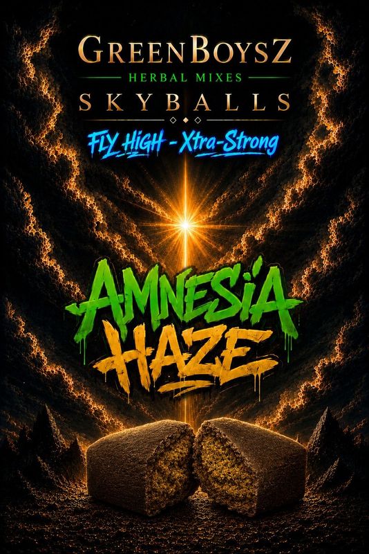 AMNESIA GREENBOYZ HERBAL SKYBALL HASH PREMIUM & STRONG 10gr