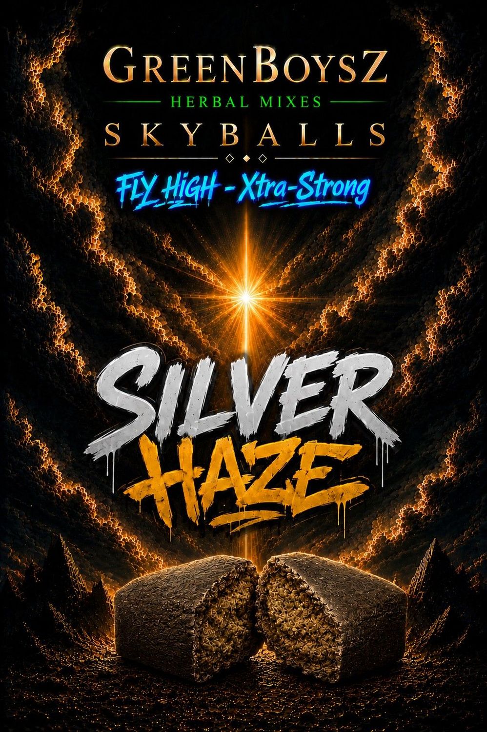 SILVER HAZE GREENBOYZ HERBAL SKYBALL HASH PREMIUM & STRONG 2gr SILVER HAZE GREENBOYZ HERBAL SKYBALL HASH PREMIUM & STRONG 2gr
