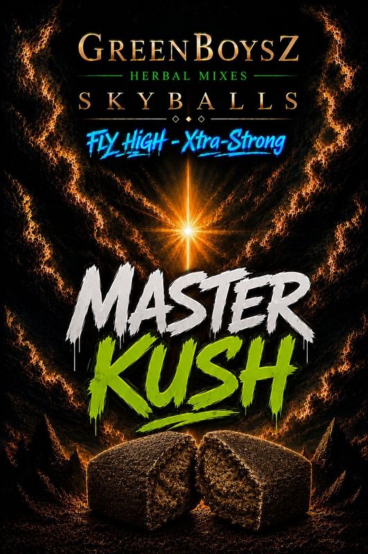 ​MASTER KUSH GREENBOYZ HERBAL SKYBALL HASH PREMIUM & STRONG 10gr
