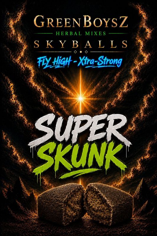 SUPER SKUNK  GREENBOYZ HERBAL SKYBALL HASH PREMIUM & STRONG 2gr
