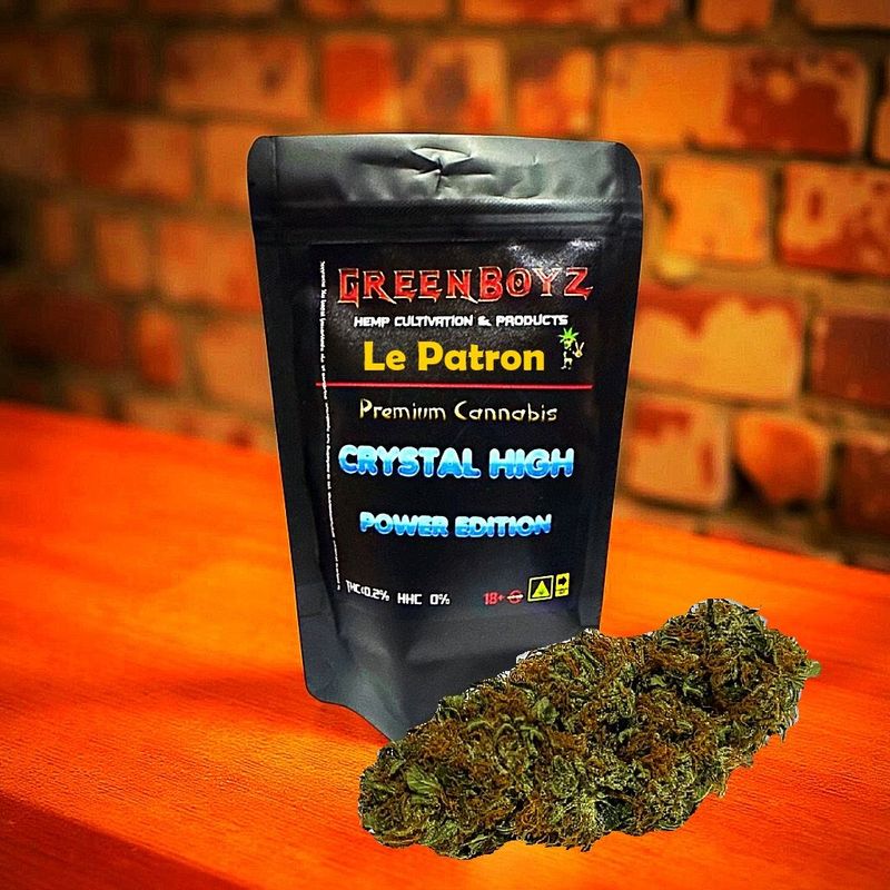 Le PATRON Crystal HIGH Edition 10gr Leaf Weed (Δεν περιεχει ξηρο ανθο ή παραγωγα του) Aπό baby terpene φύλλα βιομηχανικής κάνναβης Le PATRON Crystal HIGH Edition 10gr Leaf Weed (Δεν περιεχει ξηρο ανθο ή παραγωγα του) Aπό baby terpene φύλλα βιομηχανικής κάνναβης