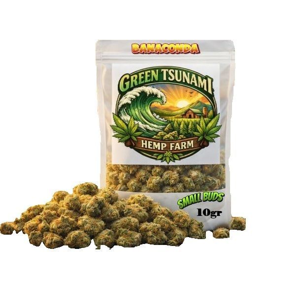 Green Tsunami small premium buds bulk  10gr BANACONDA