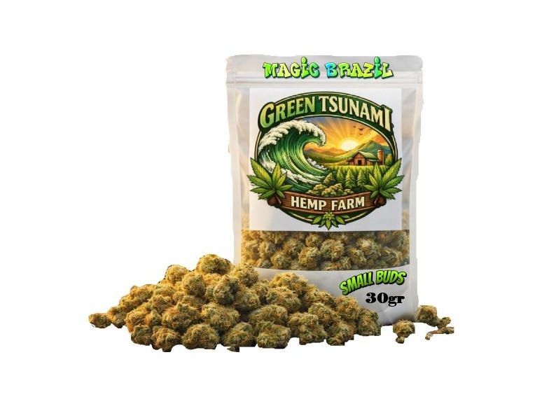 ​Green Tsunami small premium buds bulk 30gr MAGIC BRAZIL