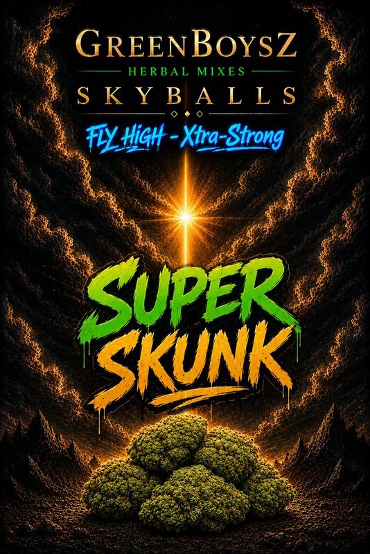 SUPER SKUNK  GREENBOYZ HERBAL  SKYBALLS PREMIUM & STRONG 2gr