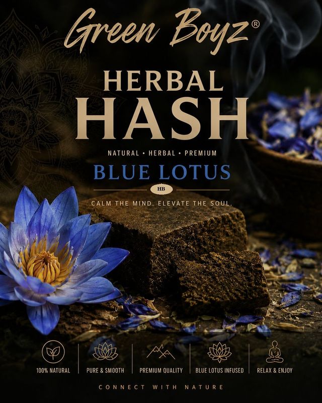 Herbal Hash – Blue Lotus Infused 10gr Herbal Hash – Blue Lotus Infused 10gr