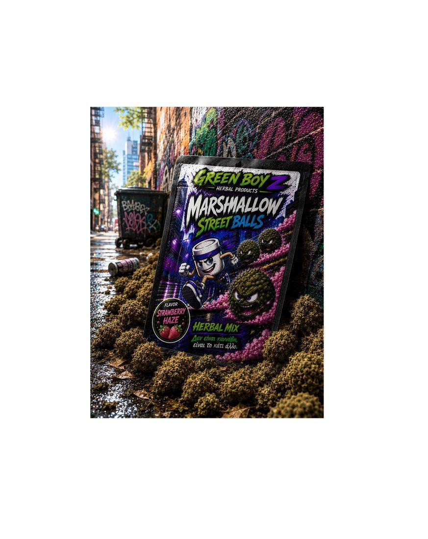STRAWBERRY HAZE MARSHMELLO STREET BALLS (XTRA STRONG HERBAL MIX) 10gr STRAWBERRY HAZE MARSHMELLO STREET BALLS (XTRA STRONG HERBAL MIX) 10gr