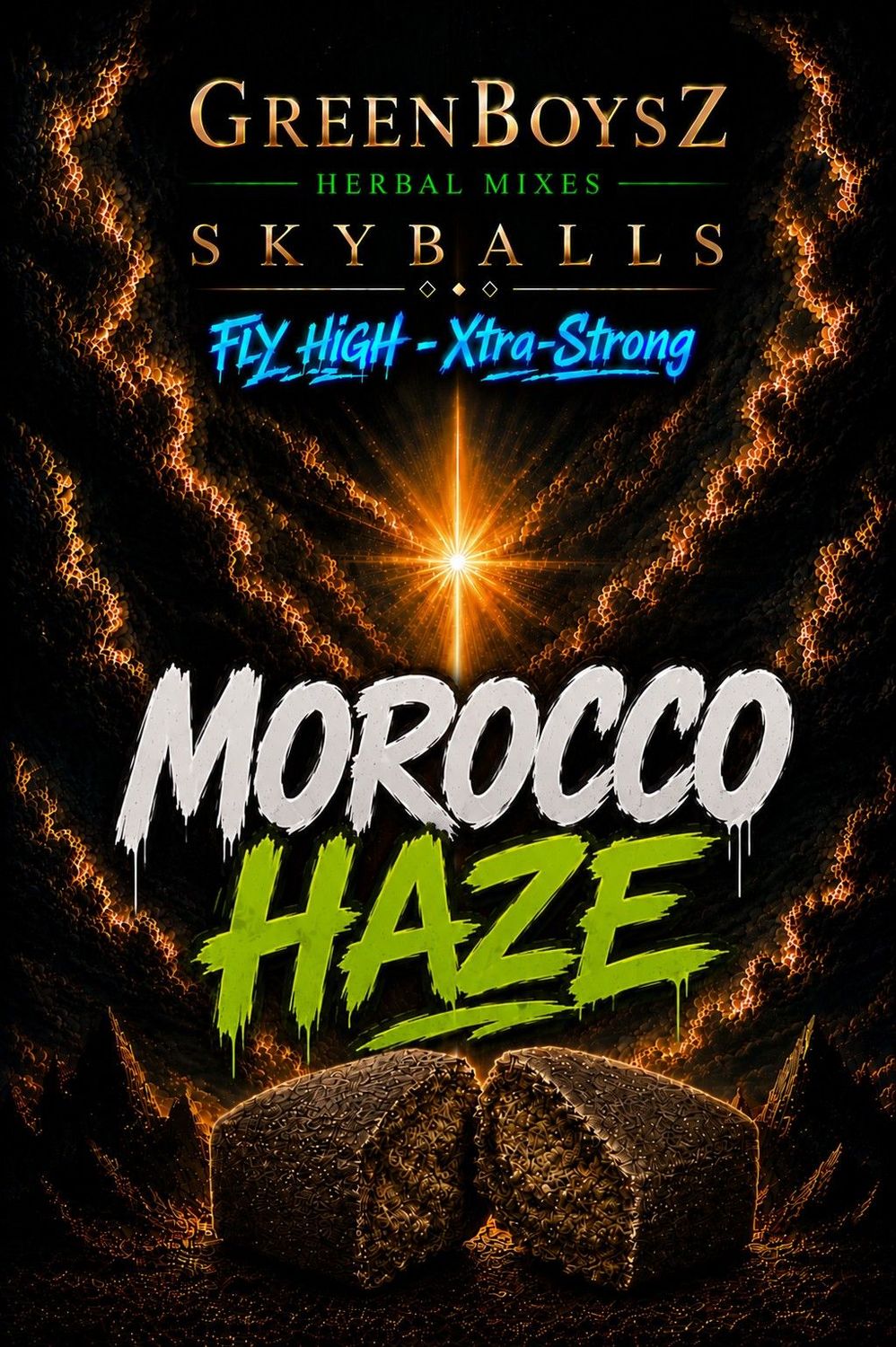 MOROCCO HAZE GREENBOYZ HERBAL SKYBALL HASH PREMIUM & STRONG 10gr MOROCCO HAZE GREENBOYZ HERBAL SKYBALL HASH PREMIUM & STRONG 10gr