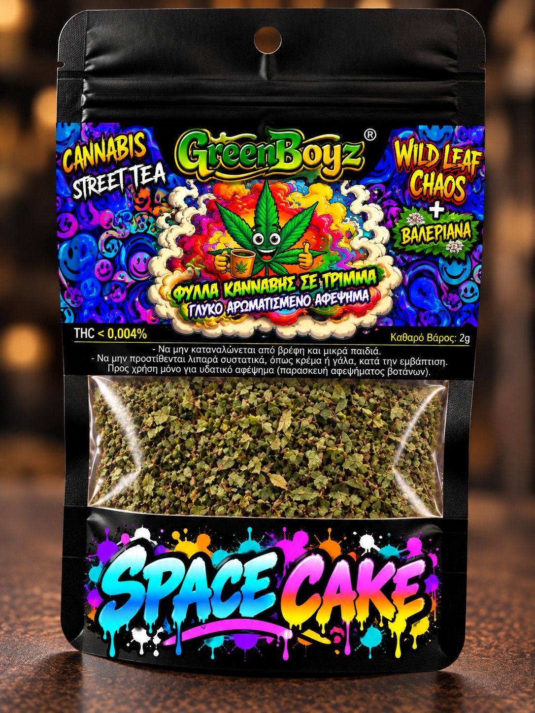 SPACE CAKE ,ΤΡΙΜΜΑ , KANNABH+BALERIANA SERIES 2gr
