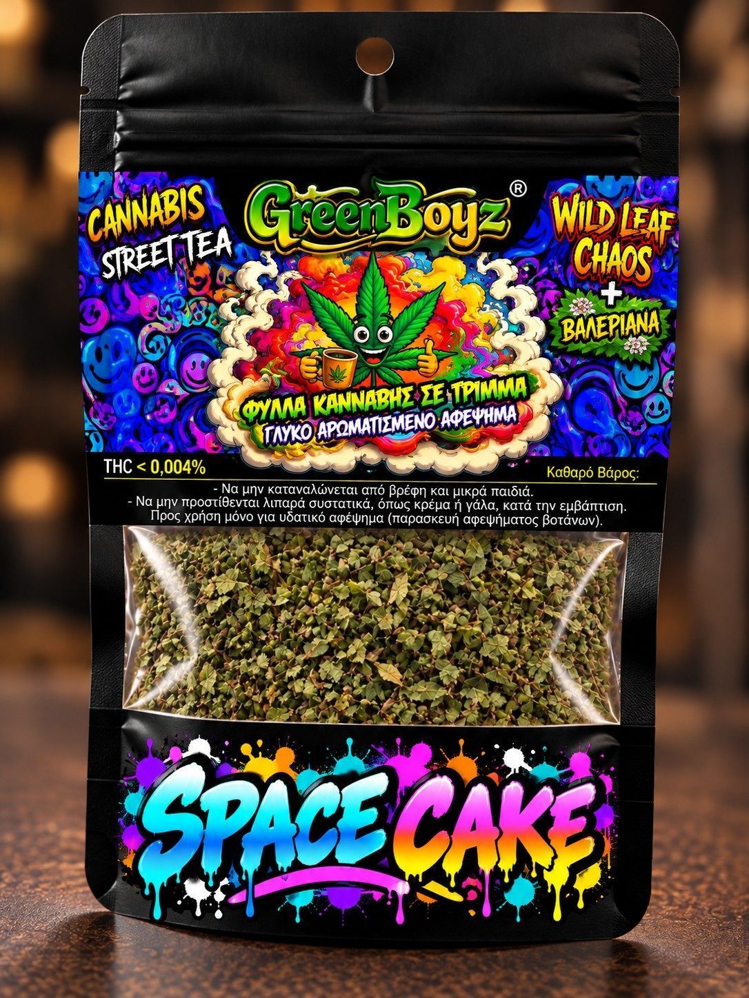 SPACE CAKE ,ΤΡΙΜΜΑ , KANNABH+BALERIANA SERIES 10gr