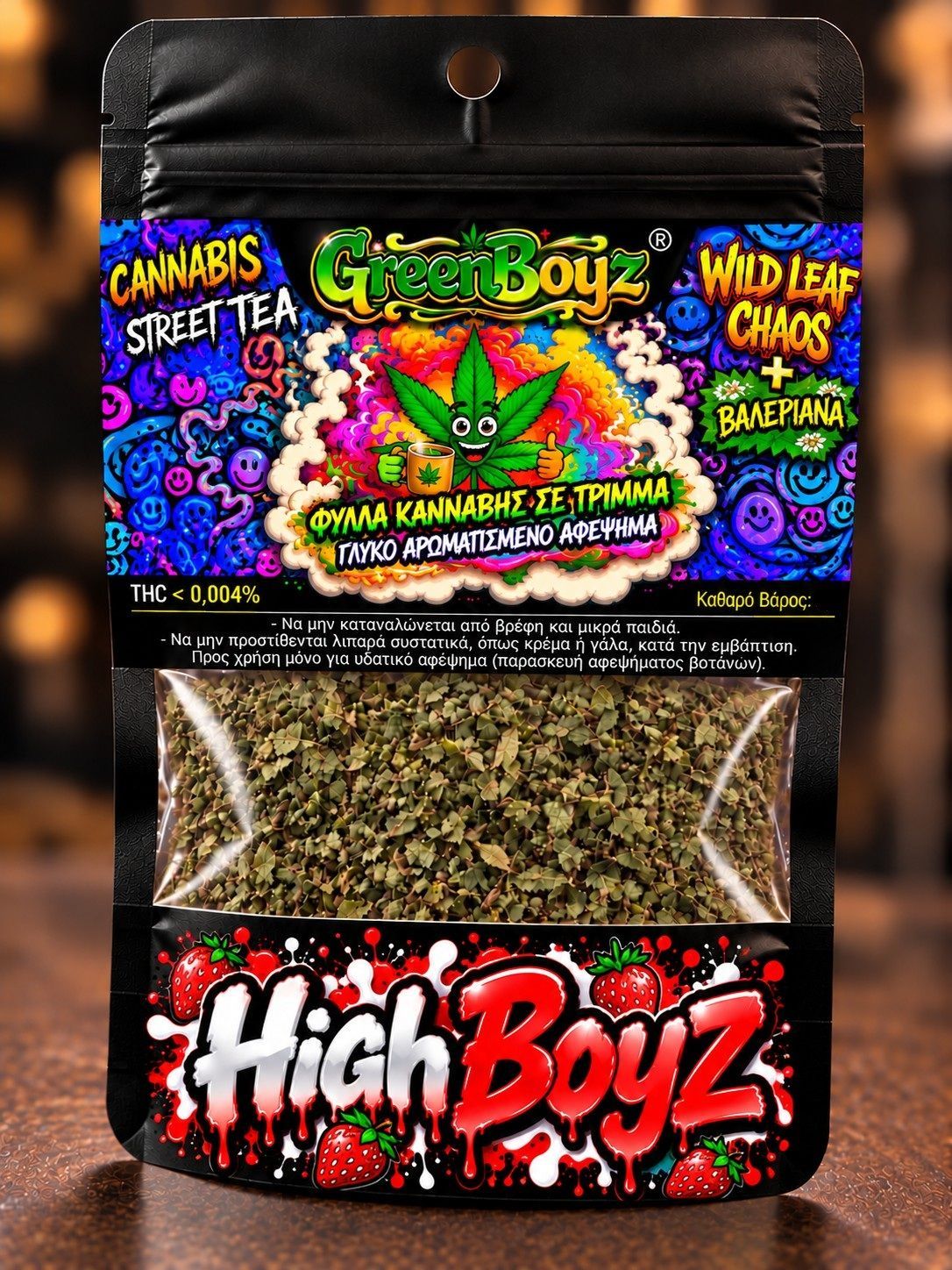 HIGH BOYZ ,ΤΡΙΜΜΑ, KANNABH+BALERIANA SERIES 10gr