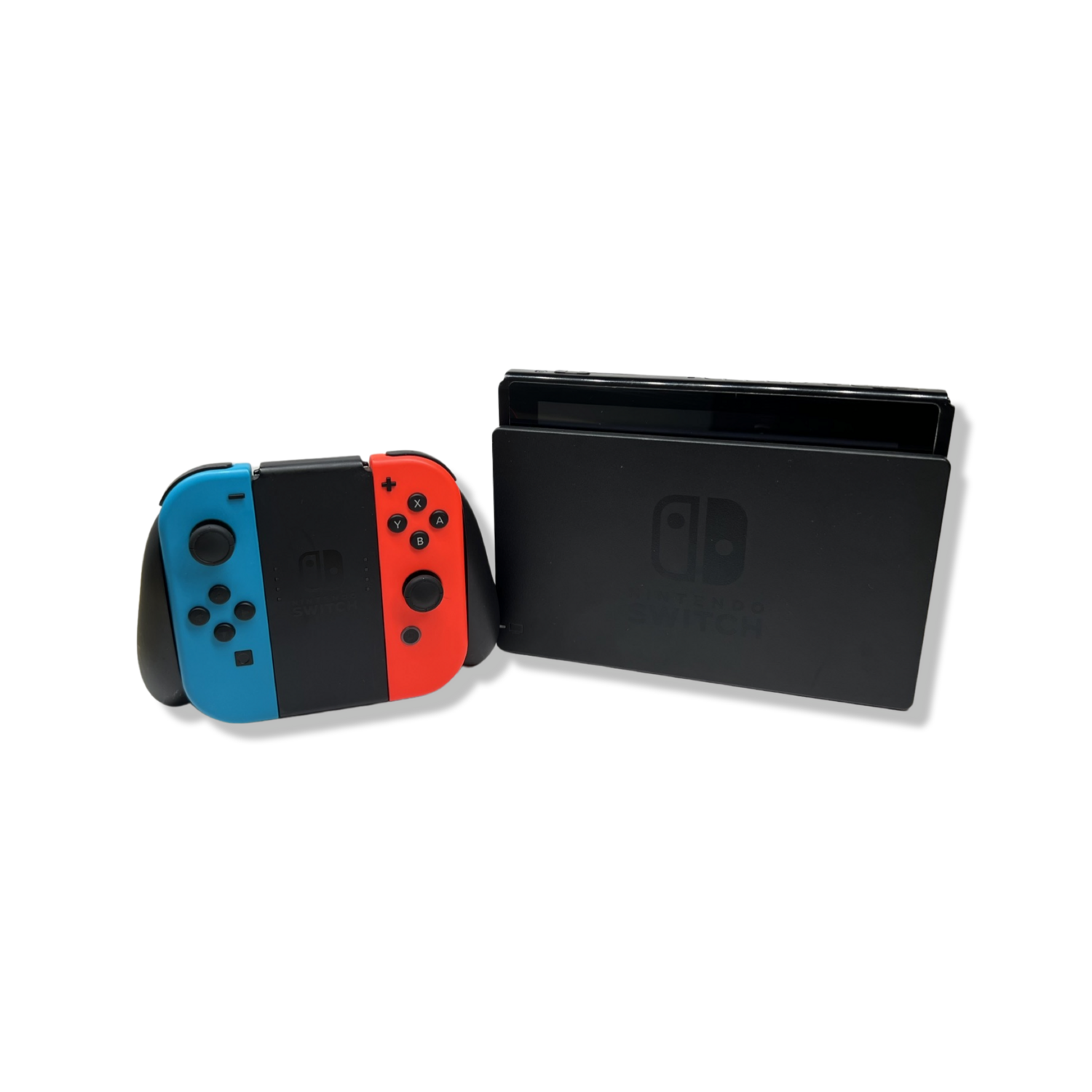 Nintendo Switch Konsole V2 - Neon-Rot/Neon-Blau - sehr gut - ohne OVP