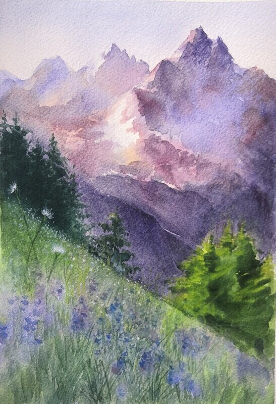 "Le printemps dans les Alpes"