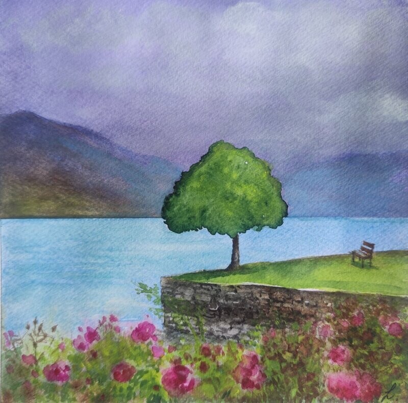 "Le lac au printemps"