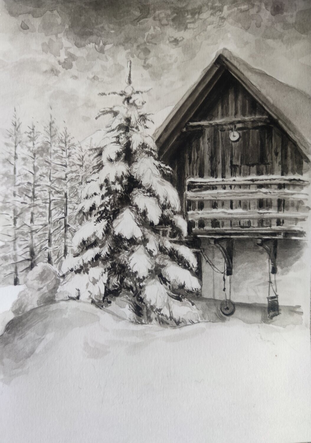"Vieille grange à Valloire"