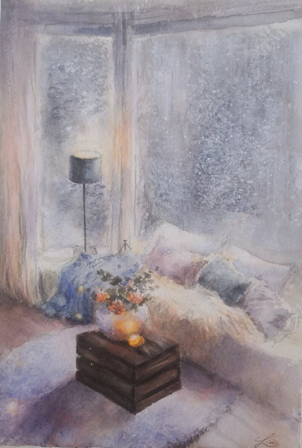 Portrait d'intérieur personnalisé