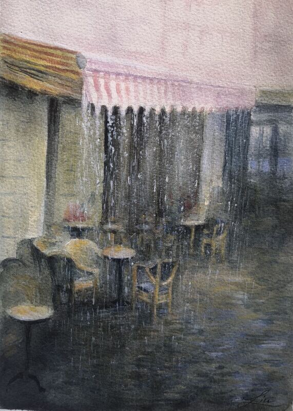 "Sous la pluie à Paris"