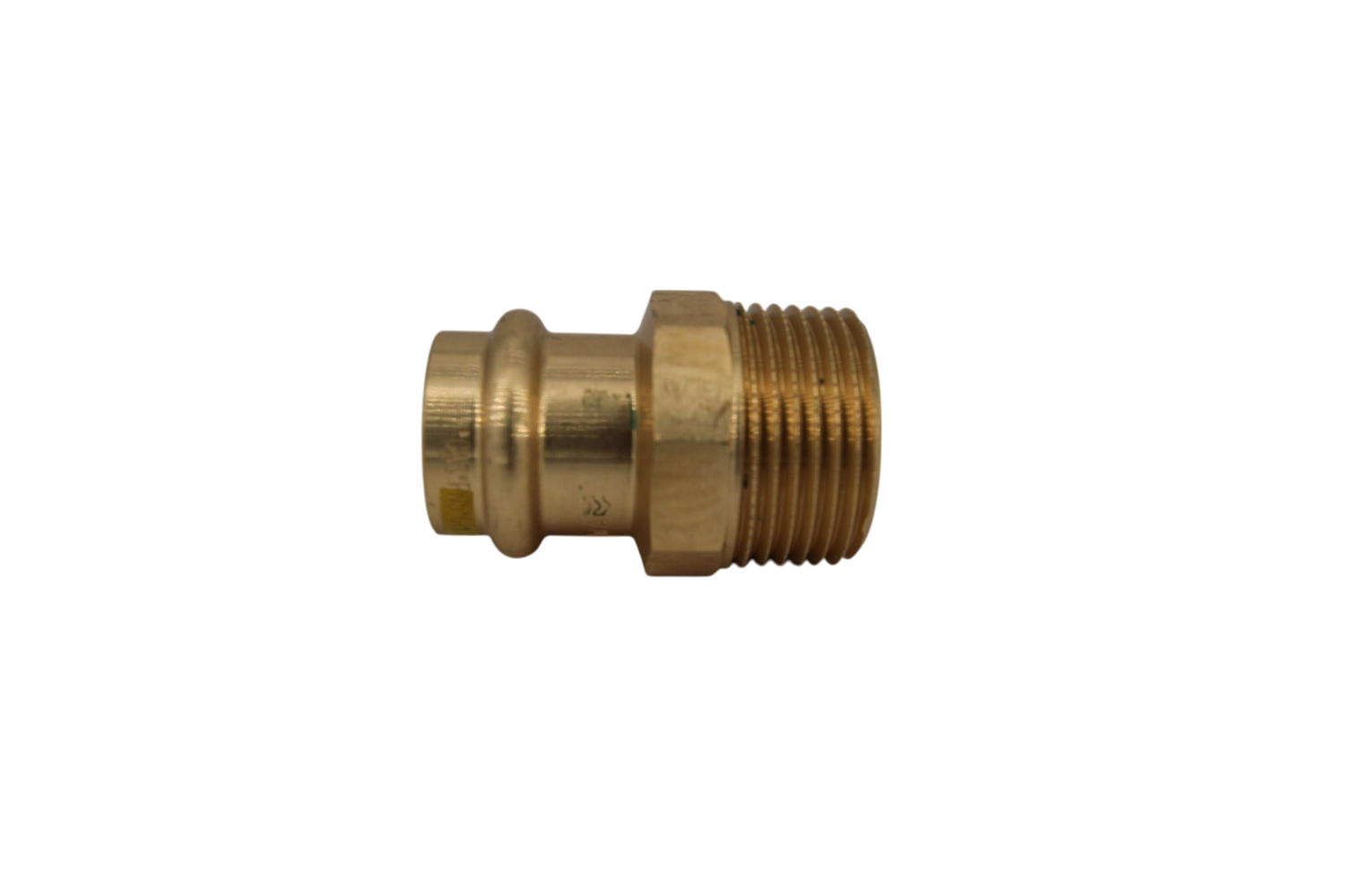 BPGUS2225A Uebergangsst.B-Press Gas 22mm x 1"AG Rotguss PG4243G Gas