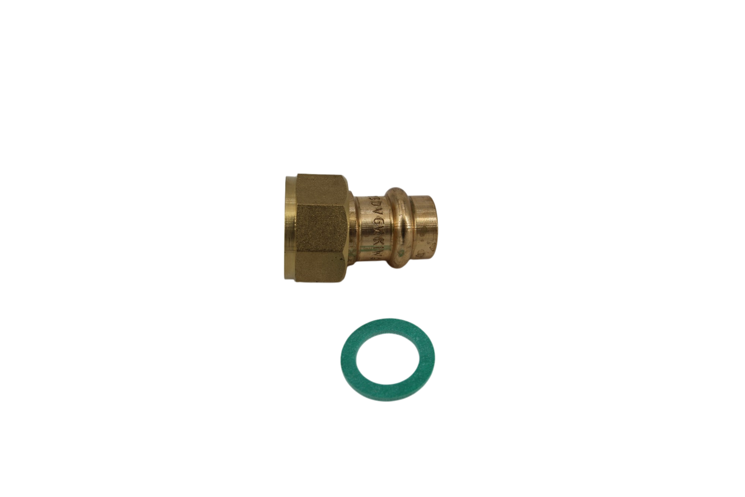 BPUAD1520 Verschraubung halb B-press 15mm x 3/4" Rotguss, mit Innengewinde P4355