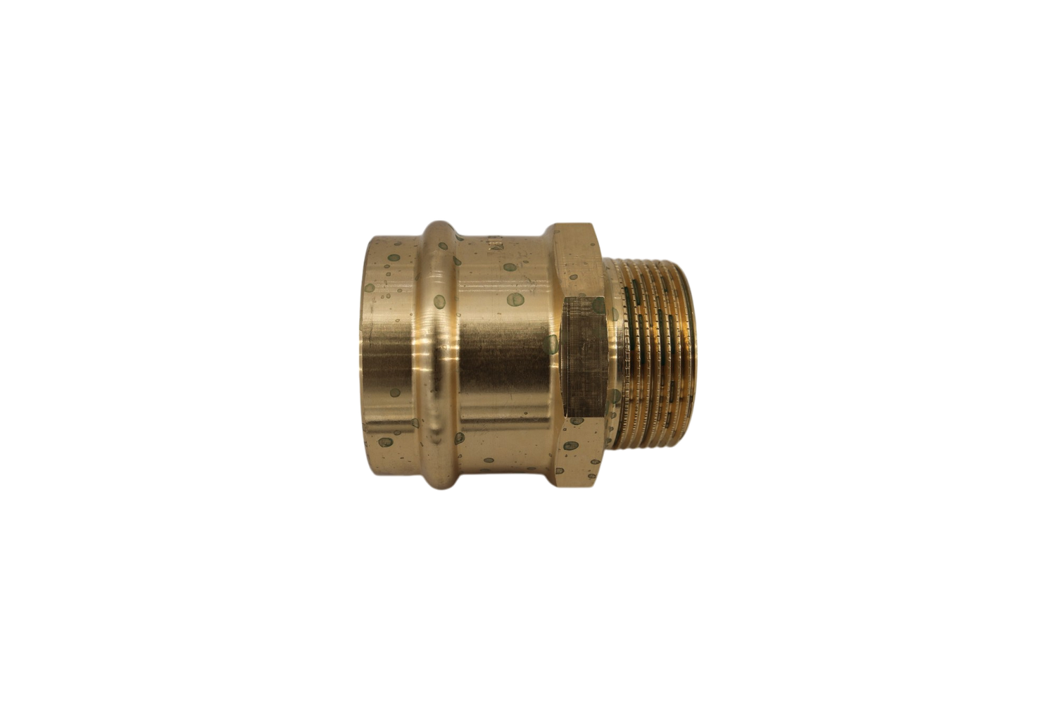 BPUS5440 Uebergangsstueck B-press 54mm x 1 1/2"AG Rotguss P4243G