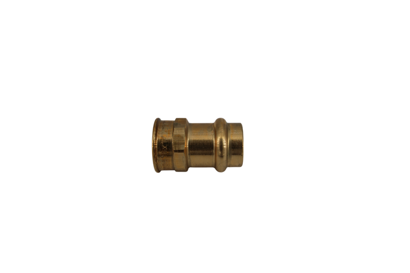 Uebergangsstueck B-press 18mm x 1/2"IG Rotguss