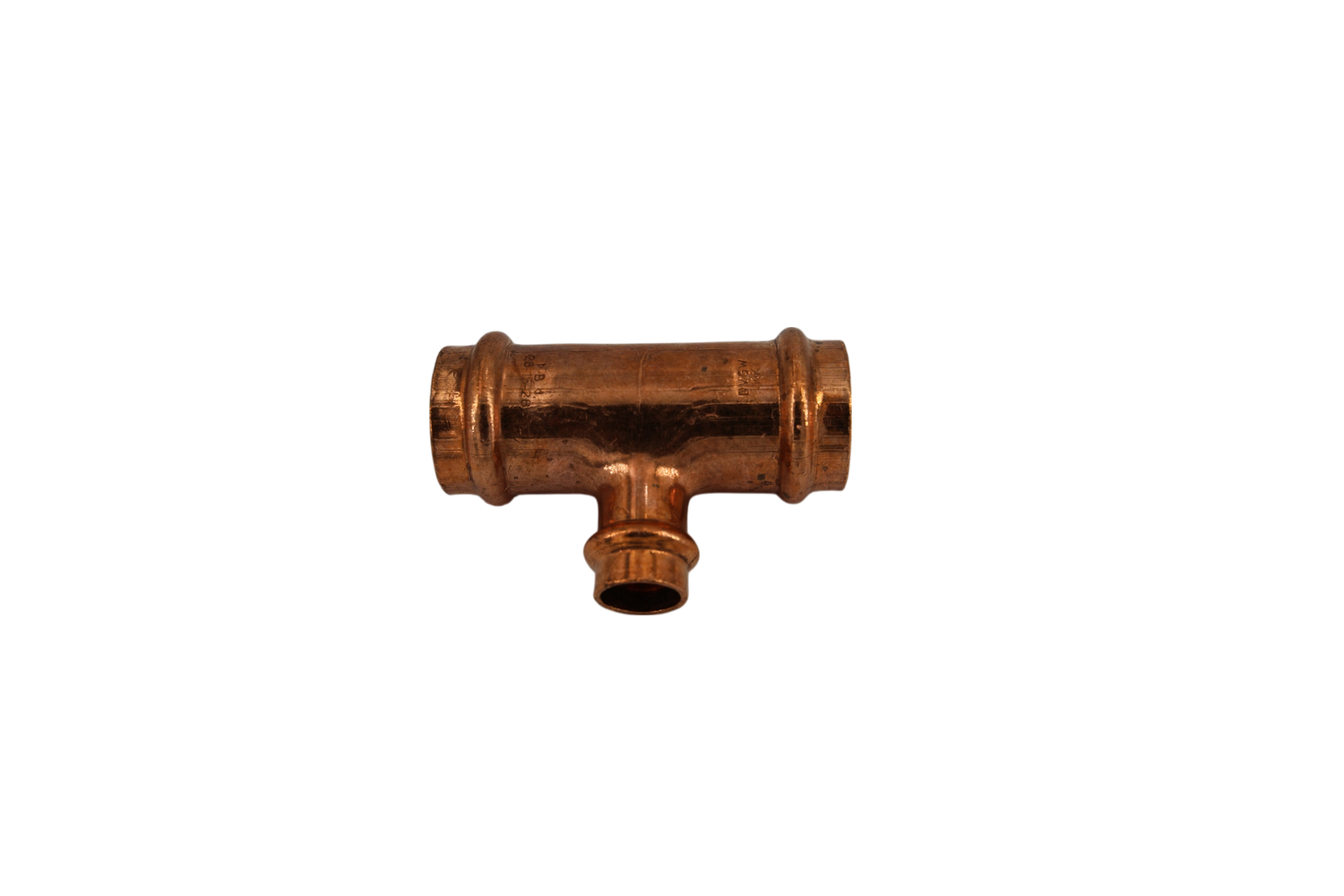 >B< Press T-Stück Kupfer 28 x 15 x 28 mm
