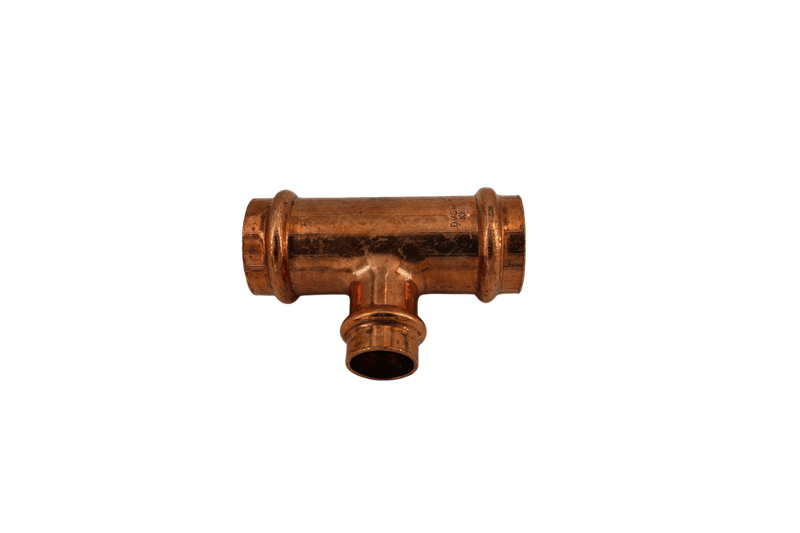 >B< Press T-Stück Kupfer 28 x 18 x 28 mm