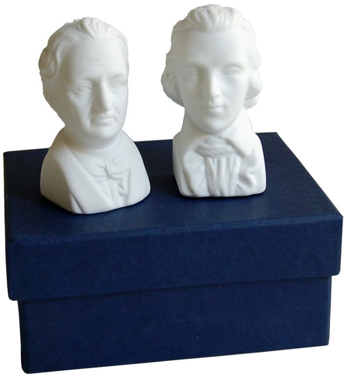 &quot;Salz- und Pfefferstreuer Schiller &amp; Goethe&quot;