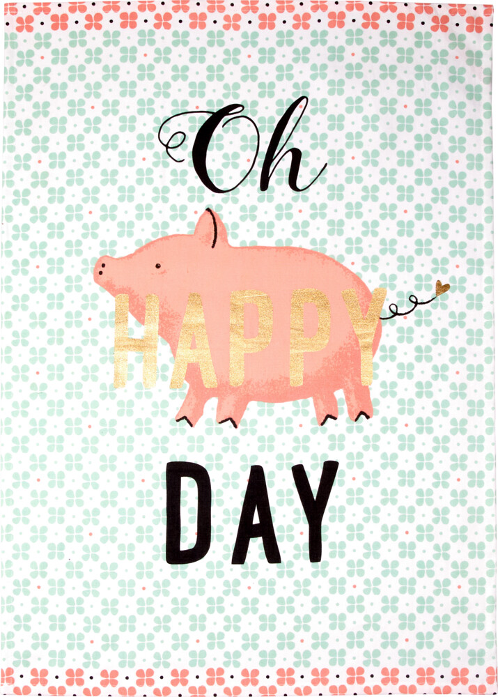Geschirrtuch &quot;Happy Day&quot; Viel Glück von Spiegelburg